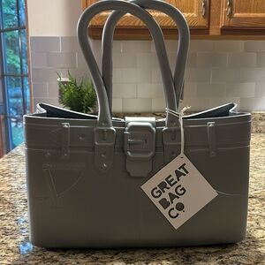 Great Bag Co handbag/tote NWT gray. 10in X 16in X 6in